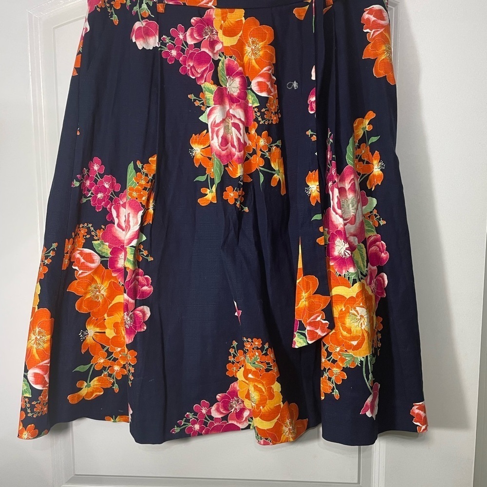 Eva Mendes for New York & Company Vibrant Floral A-Line Skirt CB-AD